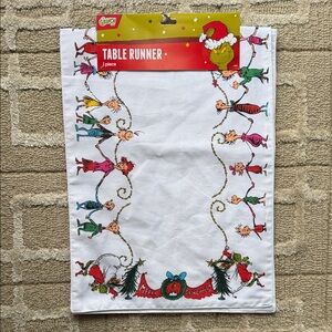 Dr. Seuss Grinch Table Runner - NWT